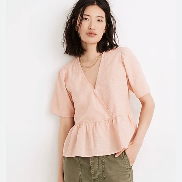 Madewell Tops - Madewell Crossover Peplum Top
